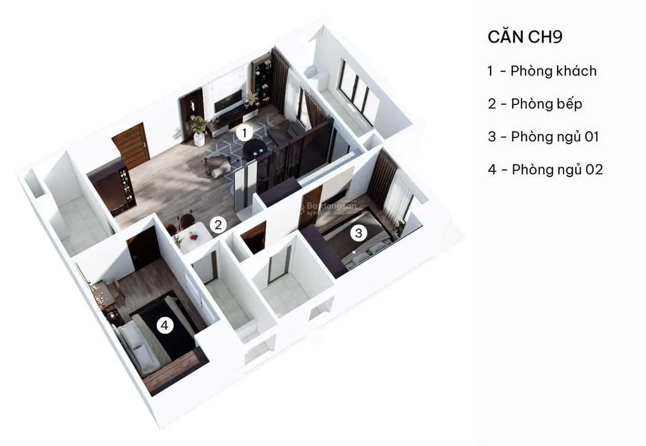 Cần bán căn góc 2 ngủ 93m tầng 18 tại tháp đôi Prime
