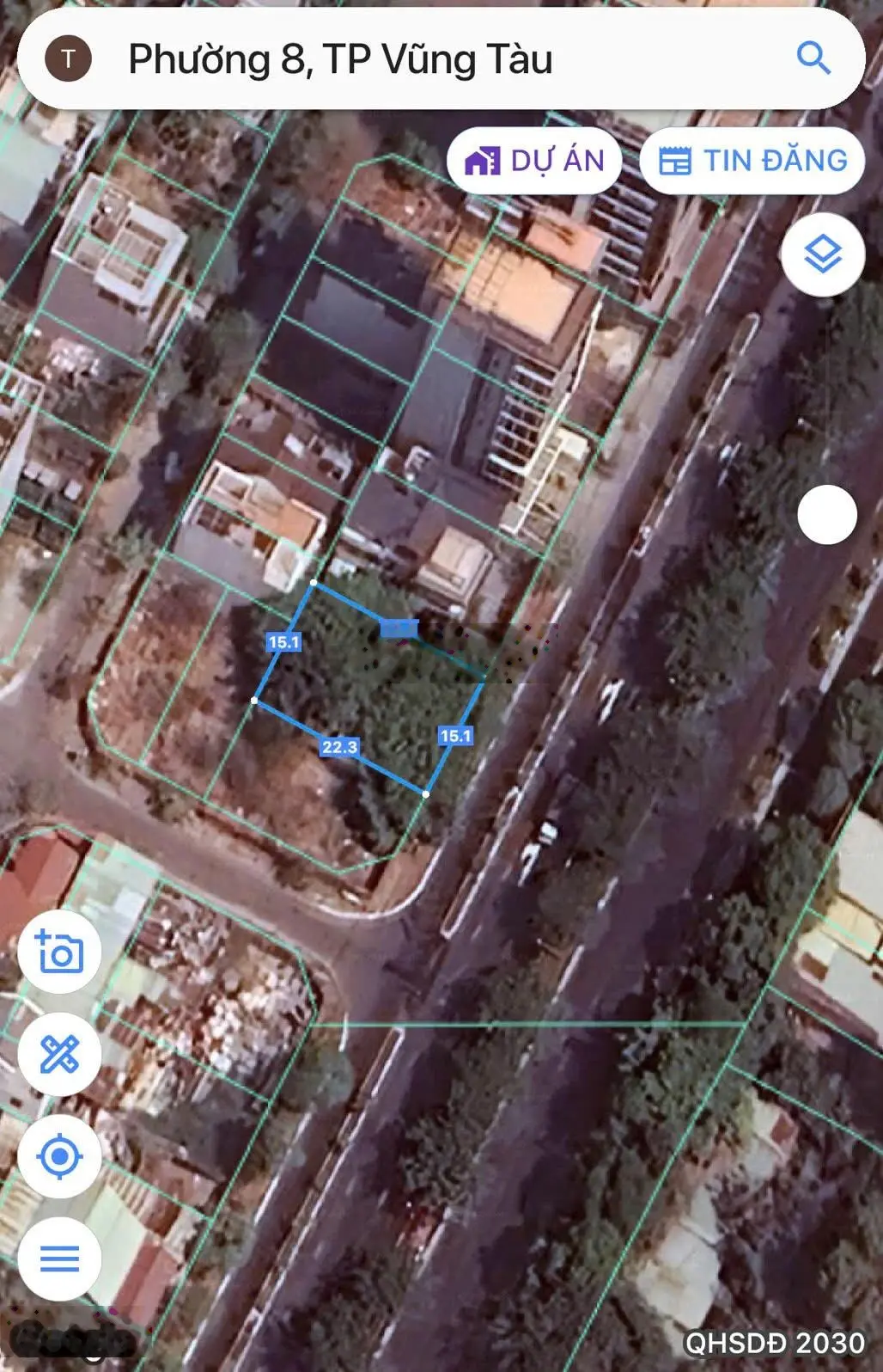 Bán đất mặt tiền đường 3/2, phường 8, TP. Vũng Tàu xây được 10 tầng