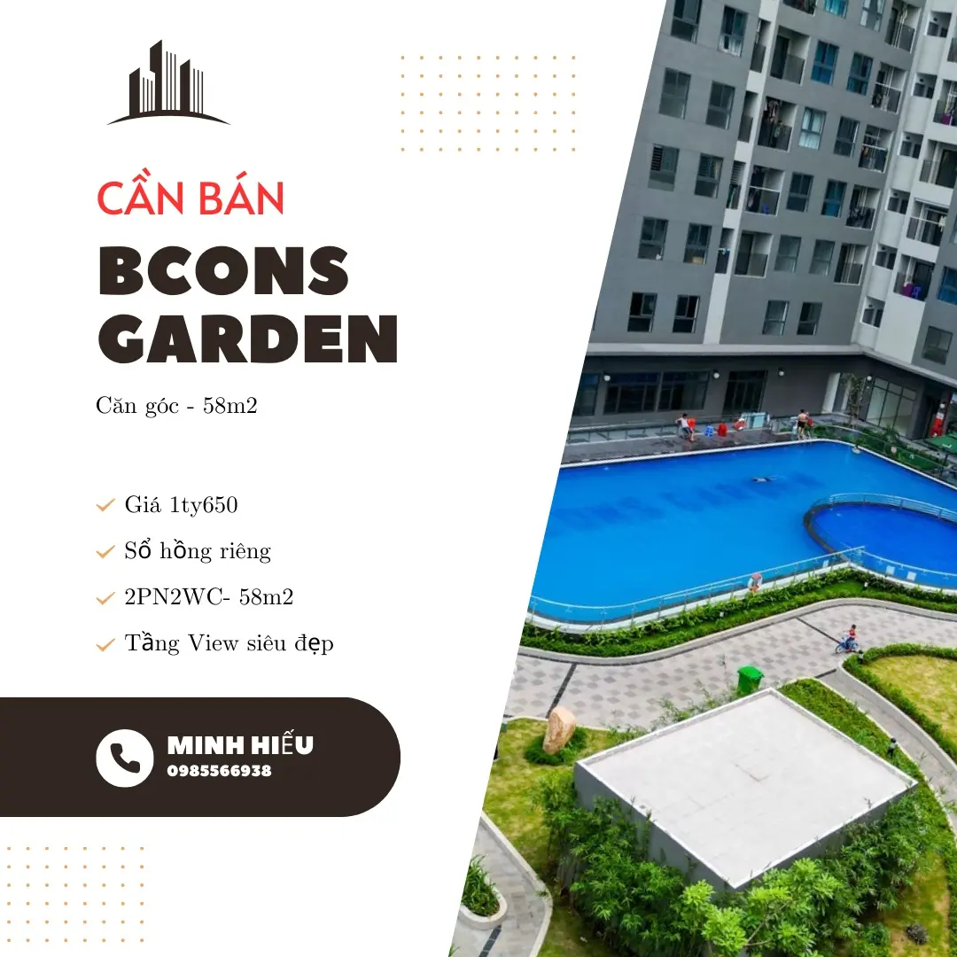 CẮT LỖ 100TR- BÁN GẤP CĂN 2PN2WC- GÓC. Có Ban công. Bcons garde. TP Dĩ An. Giá chỉ 1ty649 bao hết.