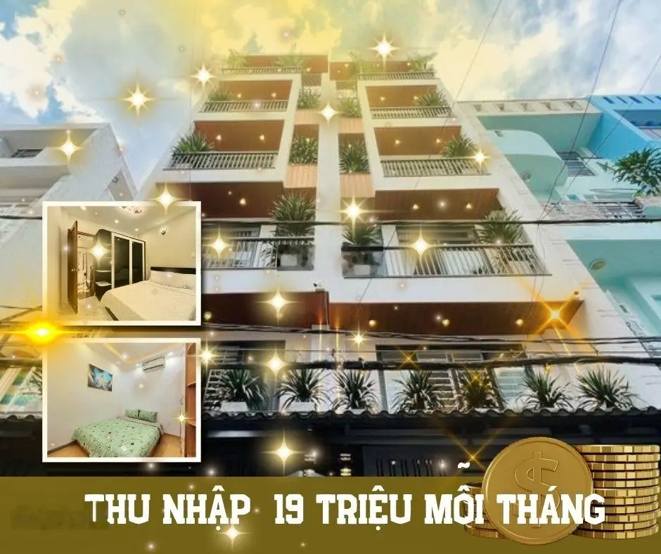 Nhà Ngay Khu Khách Sạn Đệ Nhất Quận Tân Bình, 1T 2L, 50m2, Thu Nhập 19Tr/Th Đầy Đủ NT, 4,8Tỷ