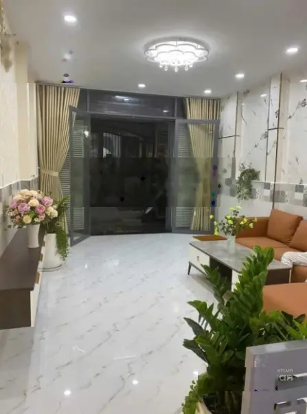 Nhà xây dựng mới 1 trệt 1 lầu DT 37m2 sổ hồng ,full thổ cư, công chứng liền, NH vay 80%, CCG 1%HH