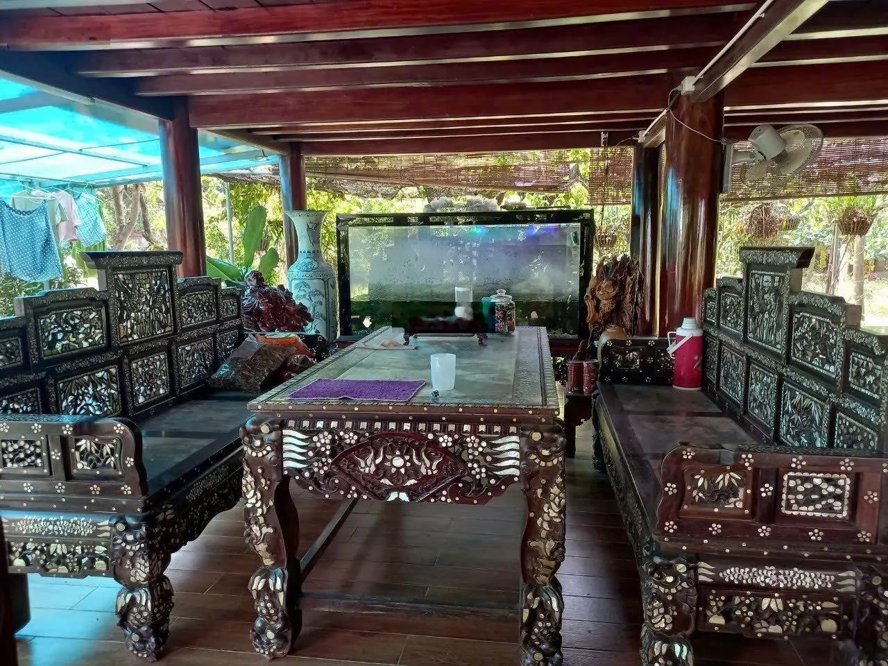 BÁN CĂN BIỆT THỰ .NHÀ GỖ.SÂN VƯỜN VIEW SUỐI 230m TẠI SUỐI TRE 61- TRẢNG BOM - ĐỒNG NAI.