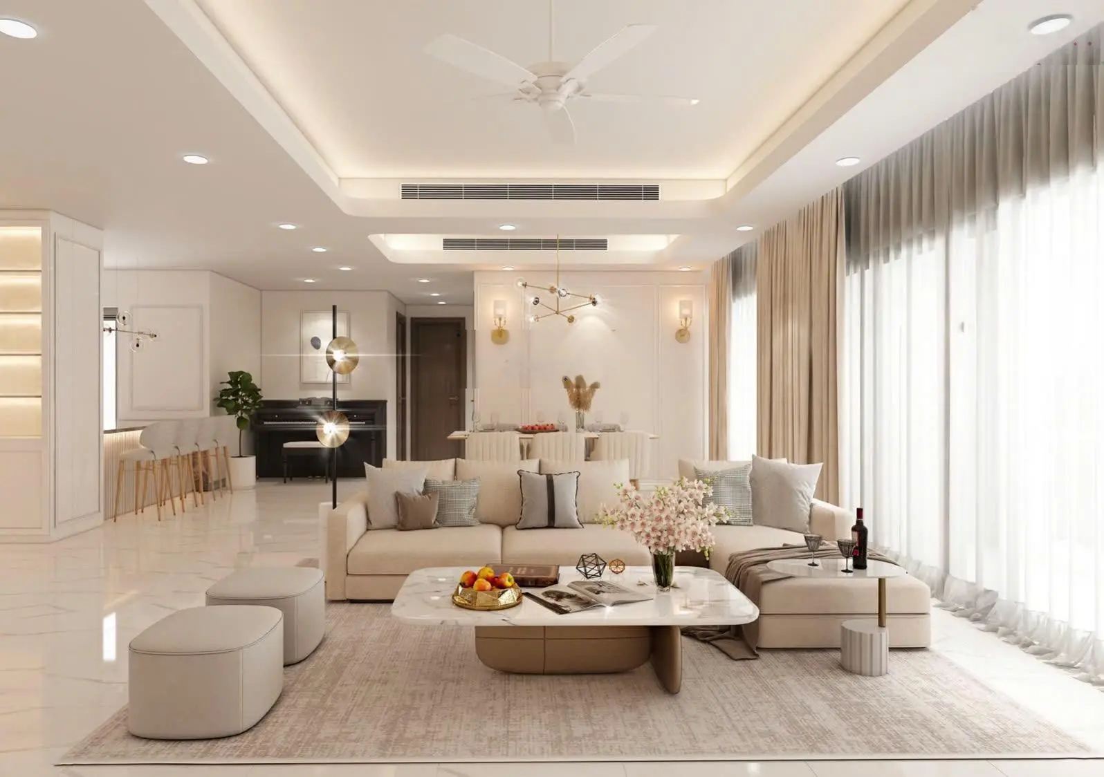 Hàng hiếm penthouse Midtown Phú Mỹ Hưng, view sông, tầng cao đẹp. Đang cho thuê. Full nội thất