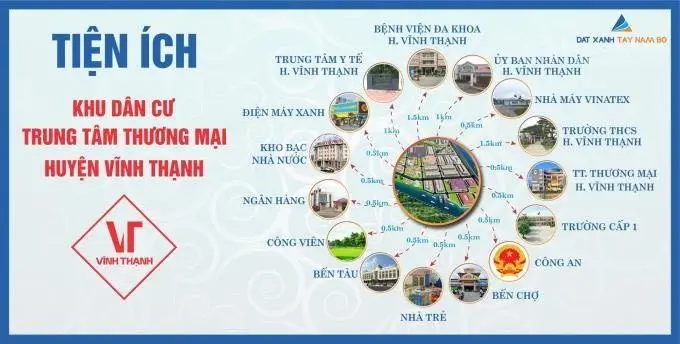 Bán nền góc mặt tiền 214,9 m2 chính chủ TT Vĩnh Thạnh, Cần Thơ