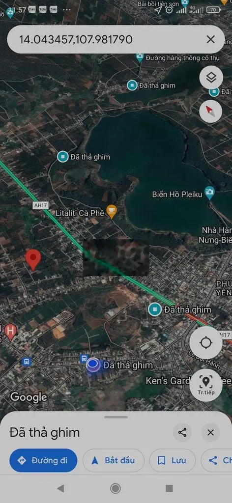 Hẻm lê chân cách khu du lịch biển hồ 2km