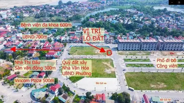 Lô góc 2 mặt tiền đẹp nhất dự án