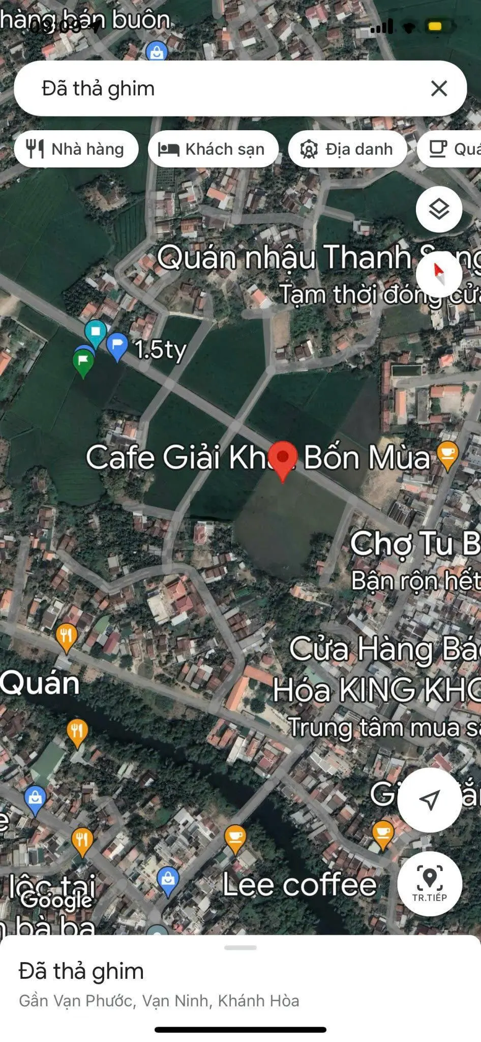 Chủ kẹt tiền cần bán gấp lô đất lúa quy hoạch thổ trung tâm Tu Bông, Vạn Ninh