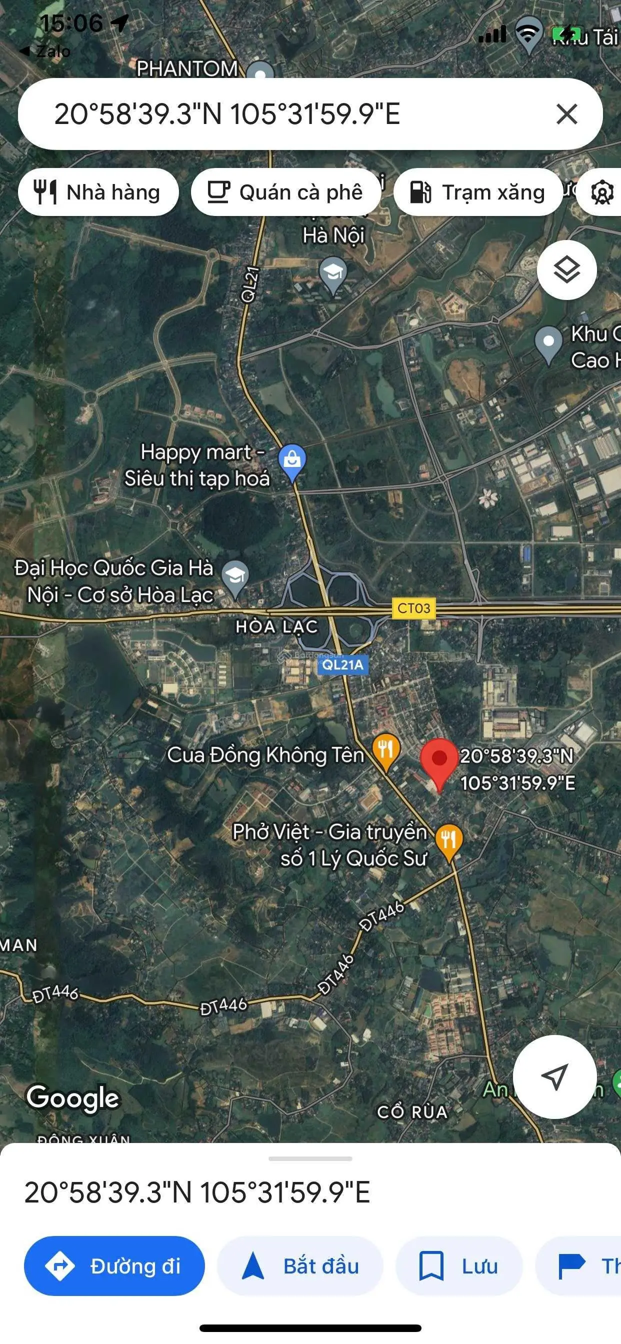 Bán đất tại Phú Cát, Quốc Oai. Diện tích 1588m2