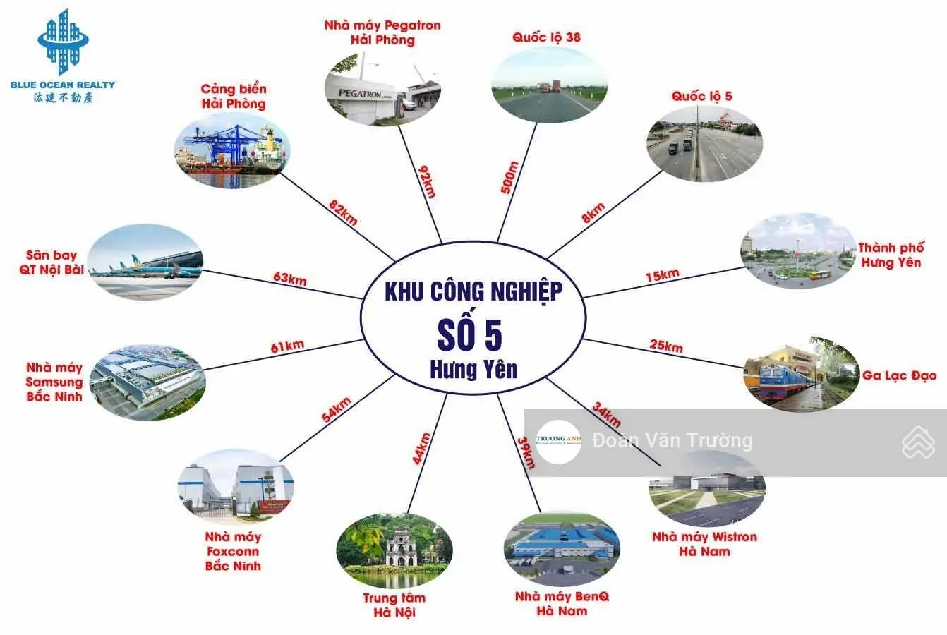 Mở bán KCN Số 5 Hưng Yên Xã Lý Thường Kiệt, Yên Mỹ, HY. DT 5000m - 1ha - 2ha - 5ha. Giá 3,152 tr/m2