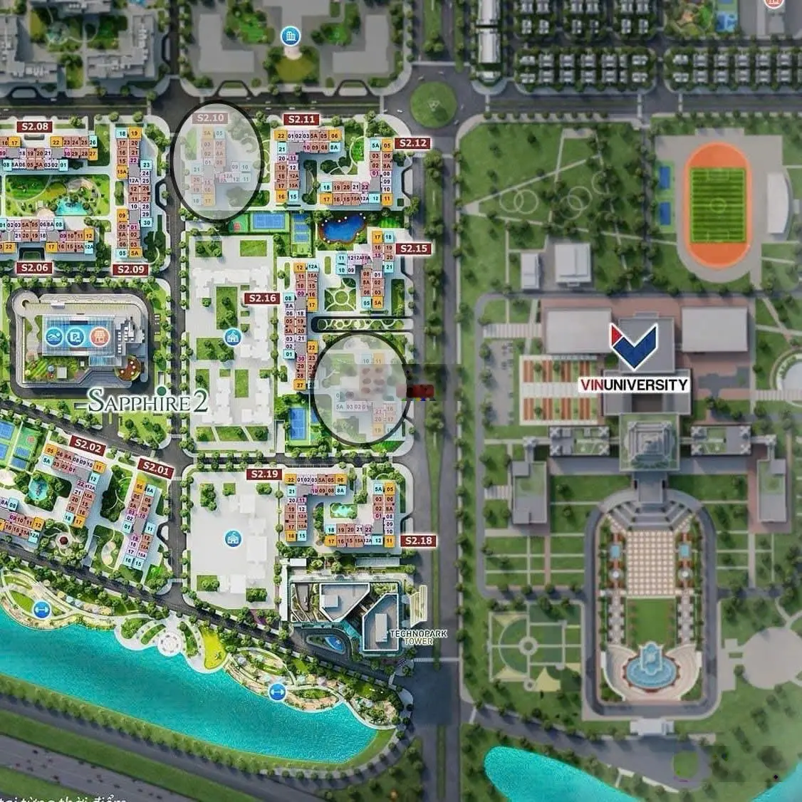 Căn hộ Chung cư 2N+1 Vinhomes Ocean Park Gia Lâm giá chỉ 3,4 tỷ VND