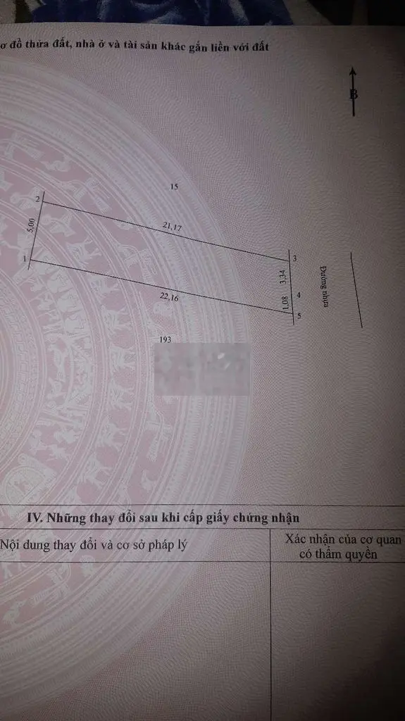 Đất phường mặt tiền đường nhựa thổ cư hết đất