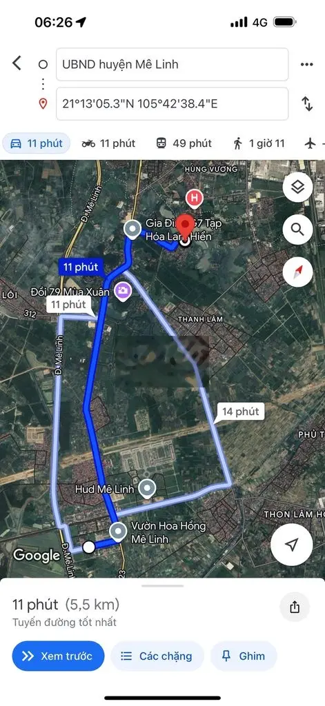 Bán đất thôn Mỹ Lộc, Thanh Lâm, Mê Linh, HN. Oto đỗ, 107m, giá 2,68 tỷ