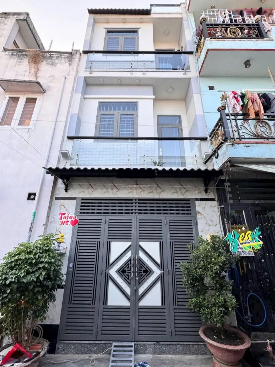 Bán nhà 1/ Đ. Miếu Gò Xoài - Vị trí cực đẹp, nằm đầu hẻm, trước nhà 6m, hẻm thông xe hơi