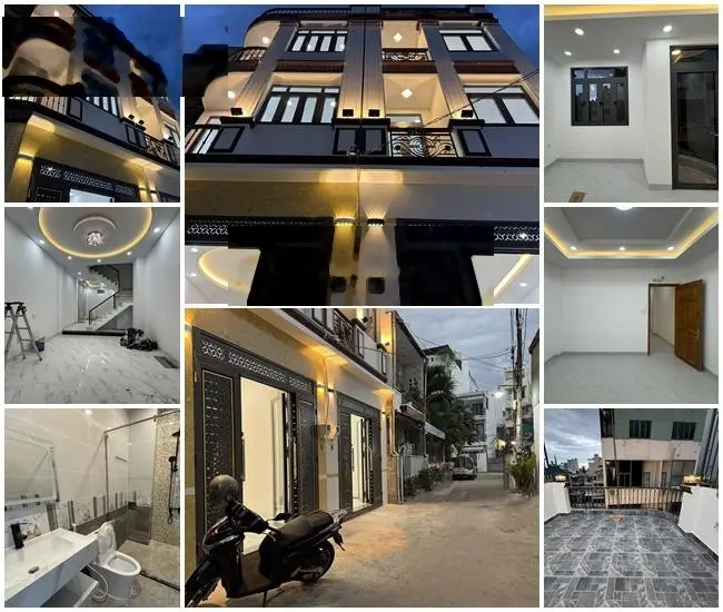 Tuyệt phẩm đẹp lung linh 3 lầu (4mx12m=48m2 vuông vức) mới 100% hẻm xe hơi khu VIP Hồ Xuân Hương