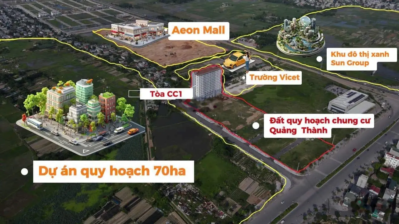 Bán căn hộ chung cư 730 triệu VND tại Thanh Hóa, 45m2