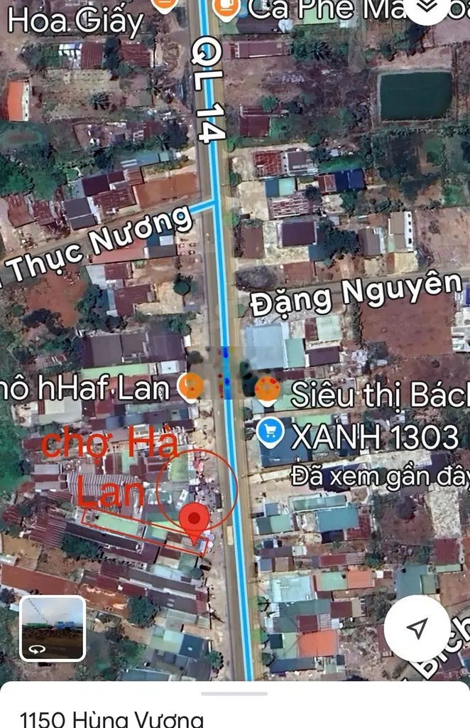 Bán nhà mặt tiền quốc lộ 14, ngay chợ, phù hợp kinh doanh