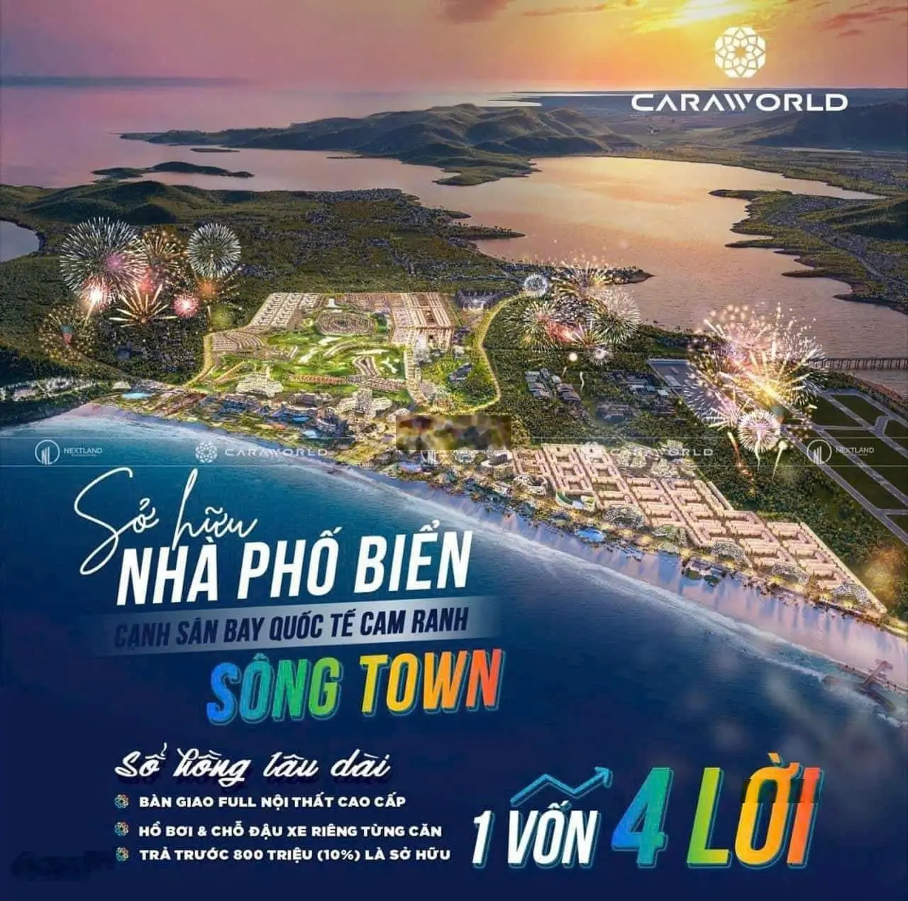 Caraworld Cam Ranh chiết khấu 23,8% và tặng kèm 500 triệu
