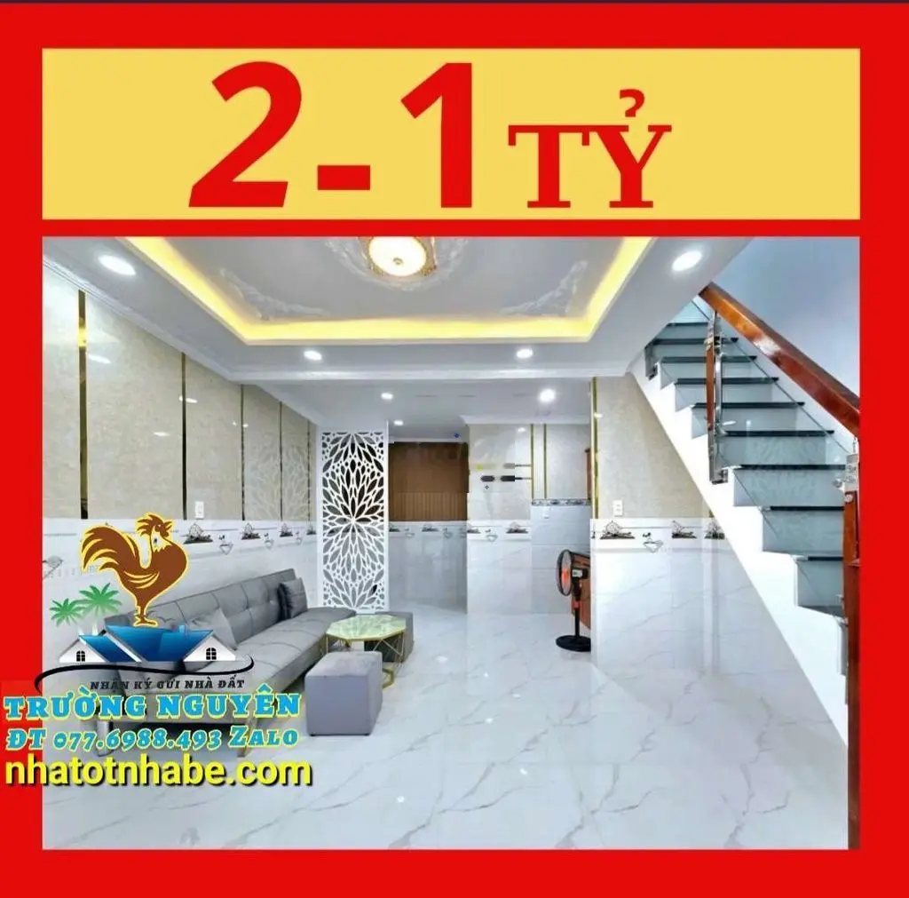BÁN NHÀ SHR HẺM XE HƠI SÁT NHÀ HUỲNH TẤN PHÁT NHÀ BÈ