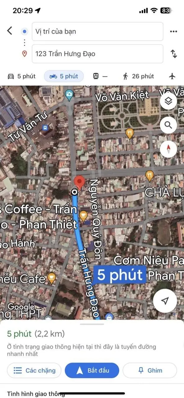 Bán 225.6m2 mặt tiền đường Trần Hưng Đạo - Phú Thuỷ, Khu dân cư đông đúc. Kinh doanh đa ngành nghề!