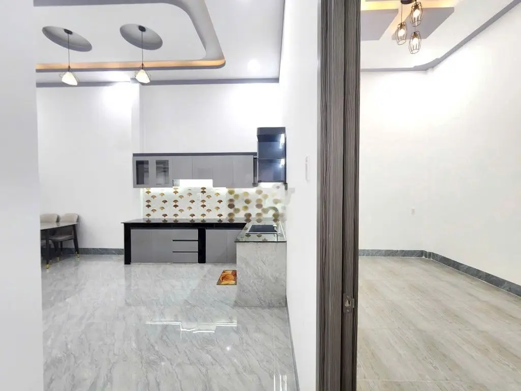 Nhà đẹp 100% thổ mới xây - thị trấn Châu Thành-Bến Tre đường xe 16 chỗ
