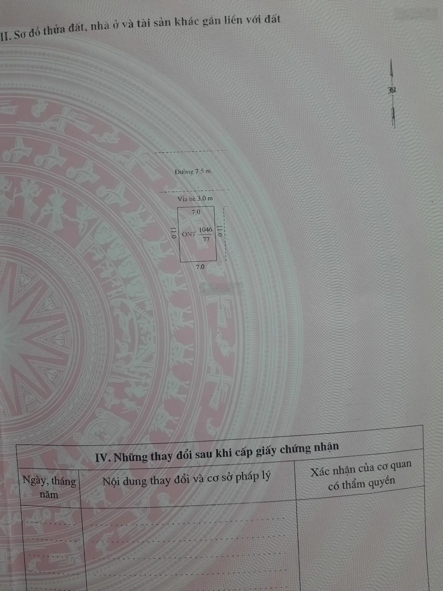 Bán lô đất tại Tứ Minh, Hải Dương. Diện tích 77m2, giá 2,18 tỷ