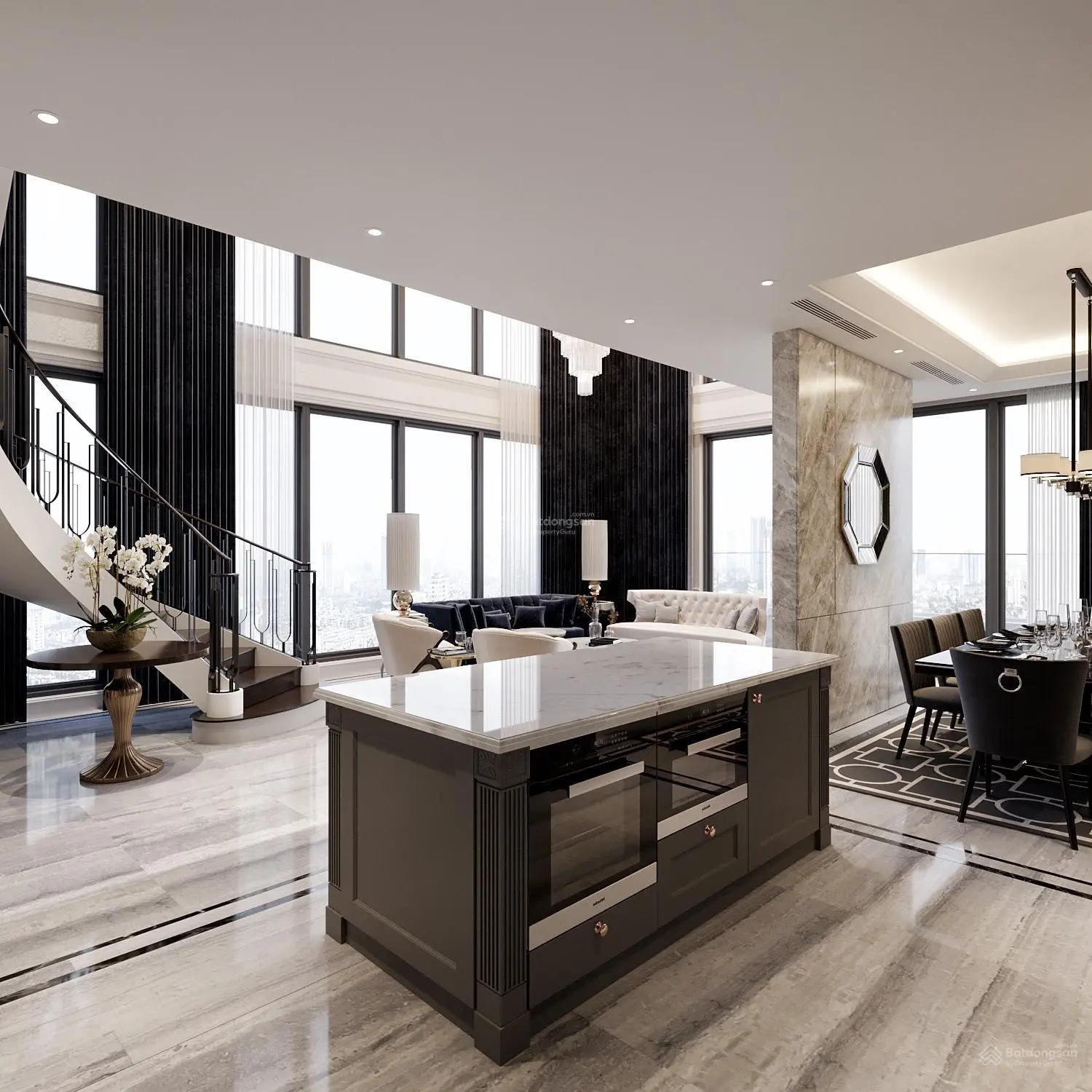Vip! Bán penthouse dự án cao cấp Mỹ Đình Pearl DT: 286m2, 3PN+1+4VS, BC: ĐN, giá 32 tỷ (view hồ)