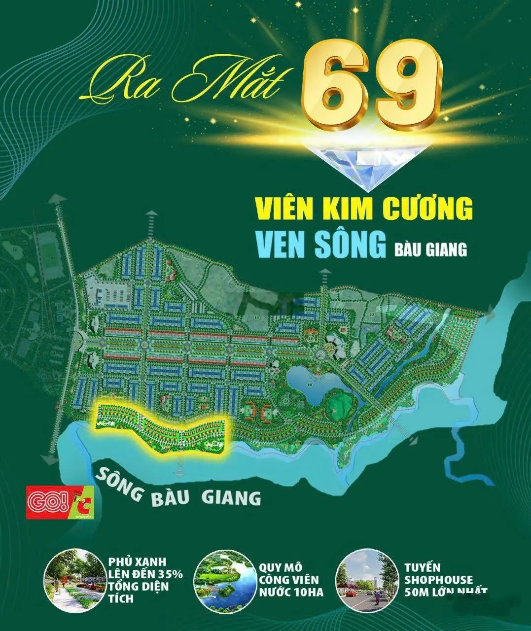 Bán đất nền biệt thự ven sông khu đô thị Phú Mỹ đã có sổ. Diện tích từ 300 - 500m2/ lô