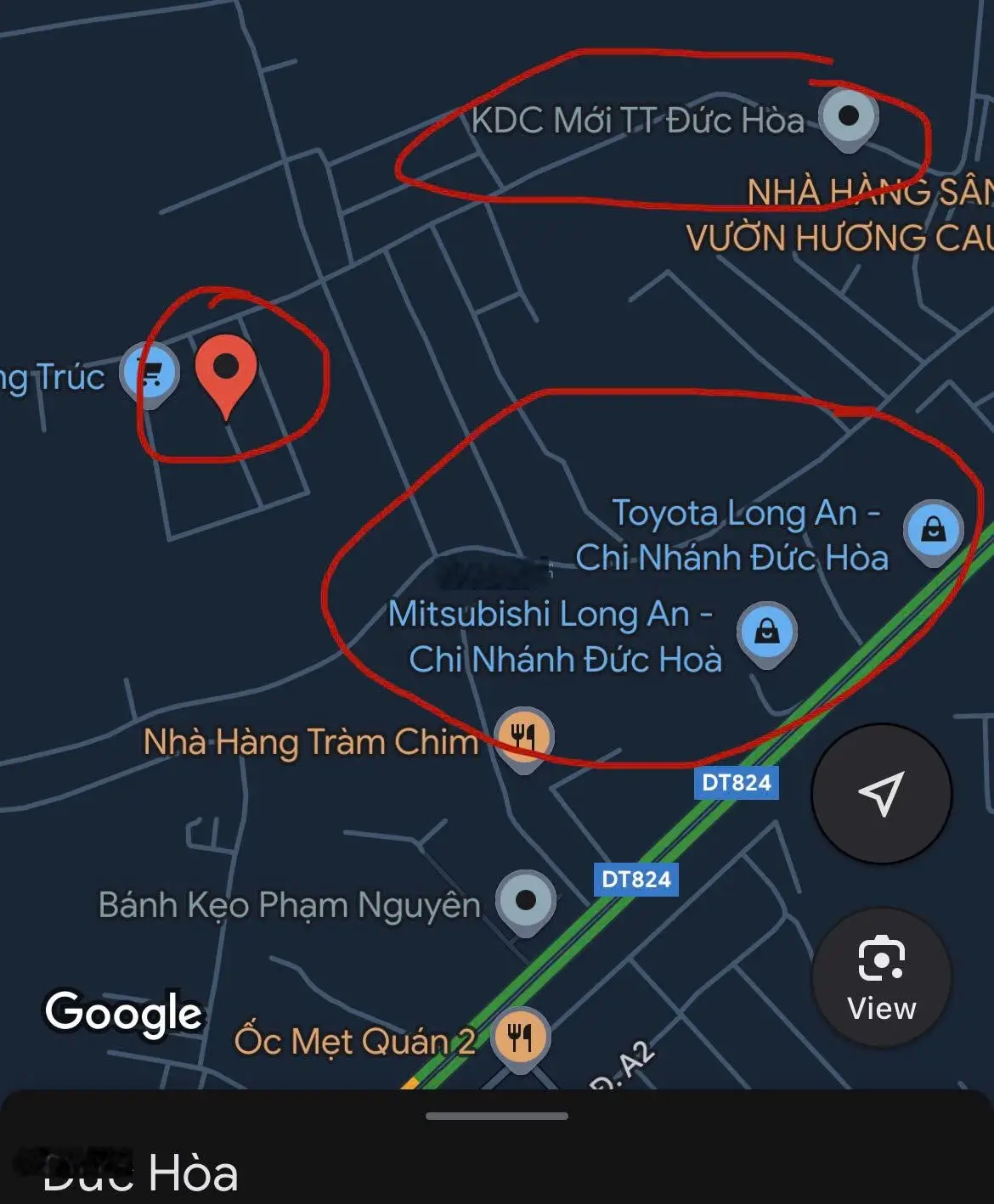 Bán nhà phố (nhà nát) Kp1, TT Đức Hoà - phía sau chợ TT Đức Hoà (cách 400m), đất ở đô thị 100m2