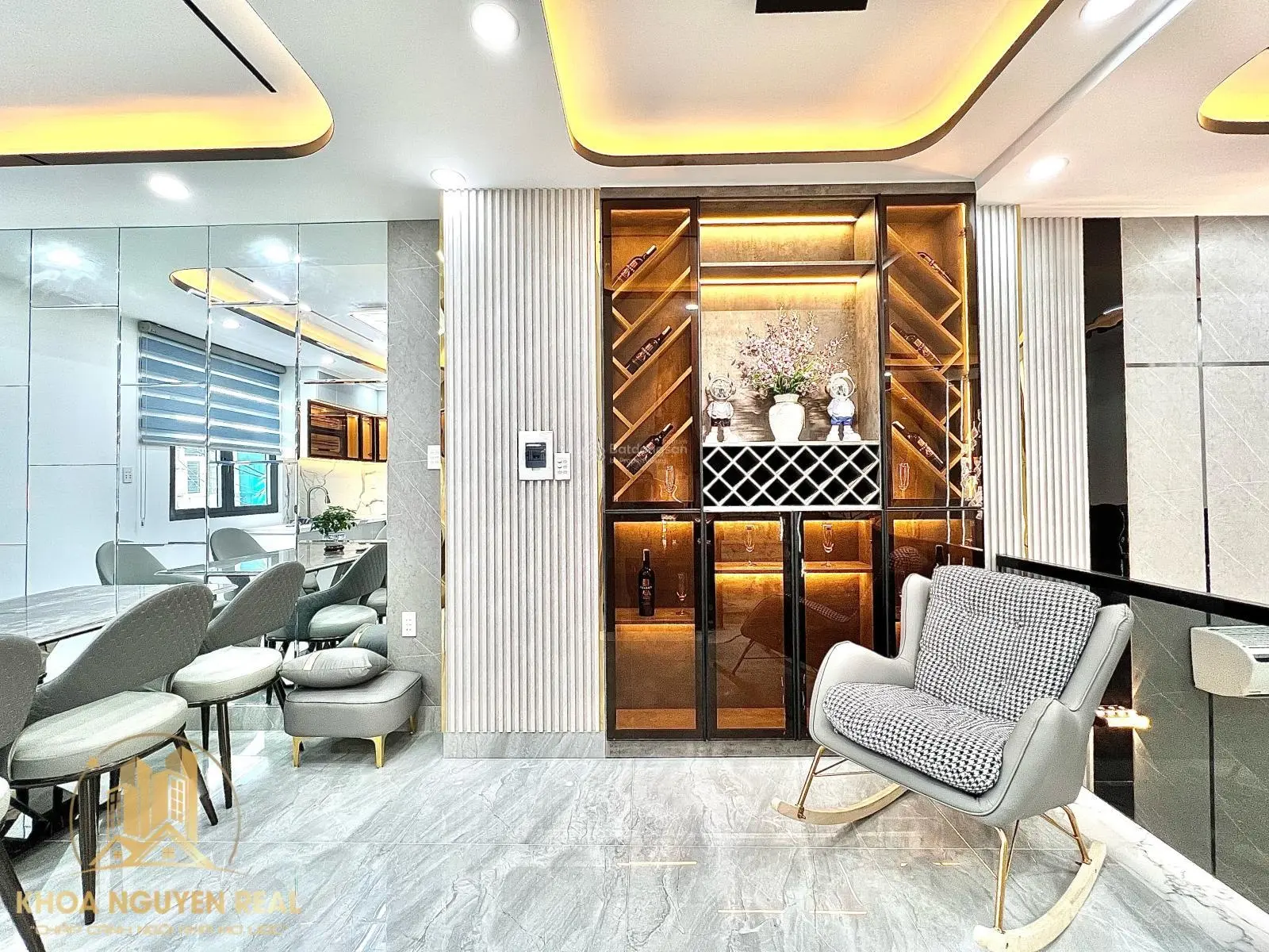 Mẫu nhà hiện đại 2025 - thiết kế lửng ngược - full nội thất cao cấp - KDC Sài Gòn Mới, Nhà Bè