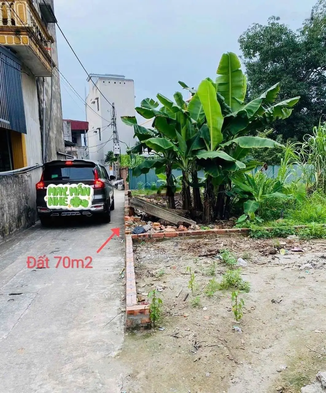 Bán 70.2m2- trung oai- tiên dương- đường thông- ô tô- mặt tiền 4.7m- giá 6xtr đầu tư