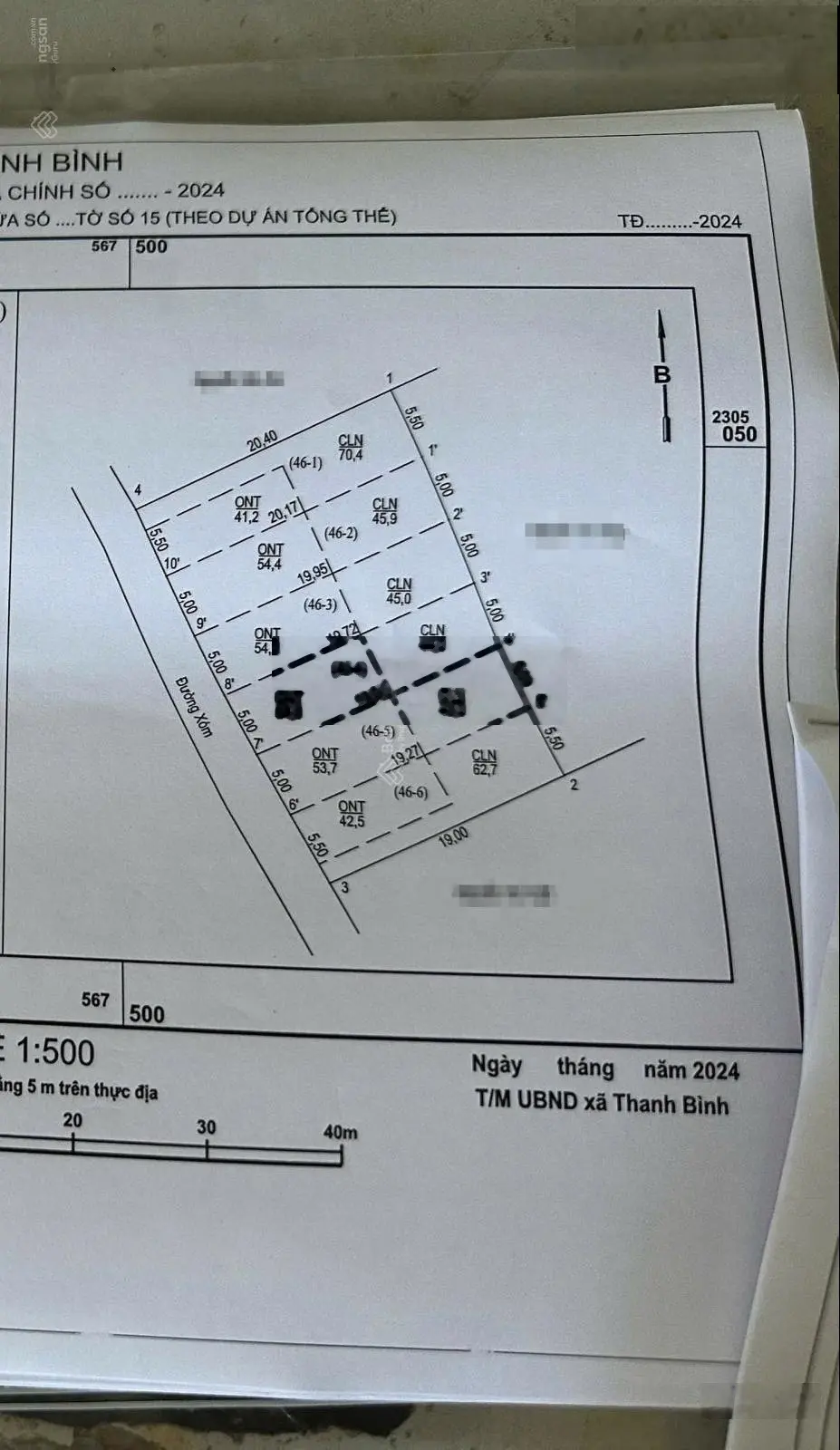 Bán 06 lô đất liền kề nhau vị trí 2 đường tại QL6A, Thanh Bình, Chương Mỹ, Hà Nội chỉ 2x tr/m2