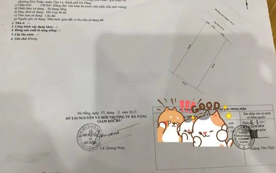 Đất biệt thự 7m5 Nguyễn Đình Thi - Hoà Xuân - 239m2 view sông giá chính chủ