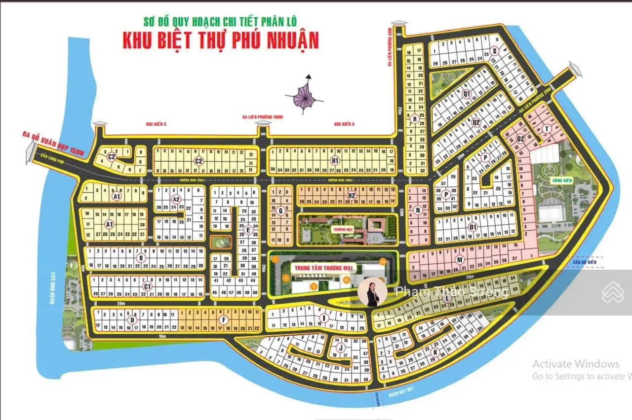 Hàng Hiếm! Chủ mới gửi nền 290m2 MT đường chính 20m KDC Phú Nhuận chỉ 82tr/m2 - liền kề Global City