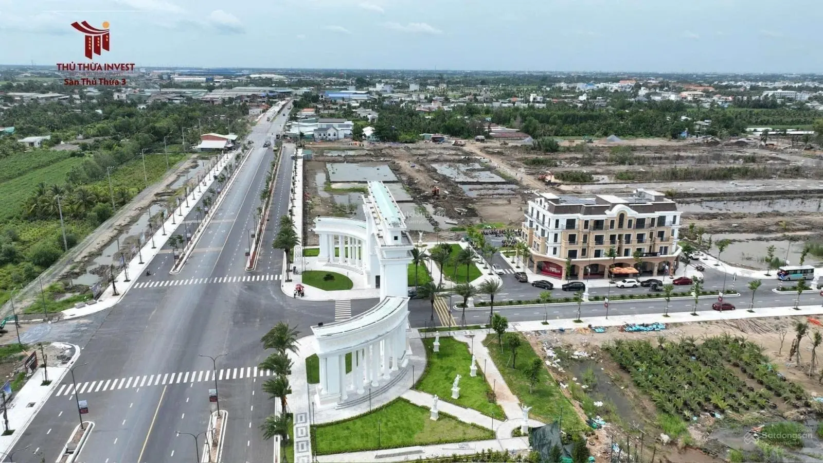 Bán đất đối diện khu trung tâm hành chính Thủ Thừa, khu trung tâm thương mại