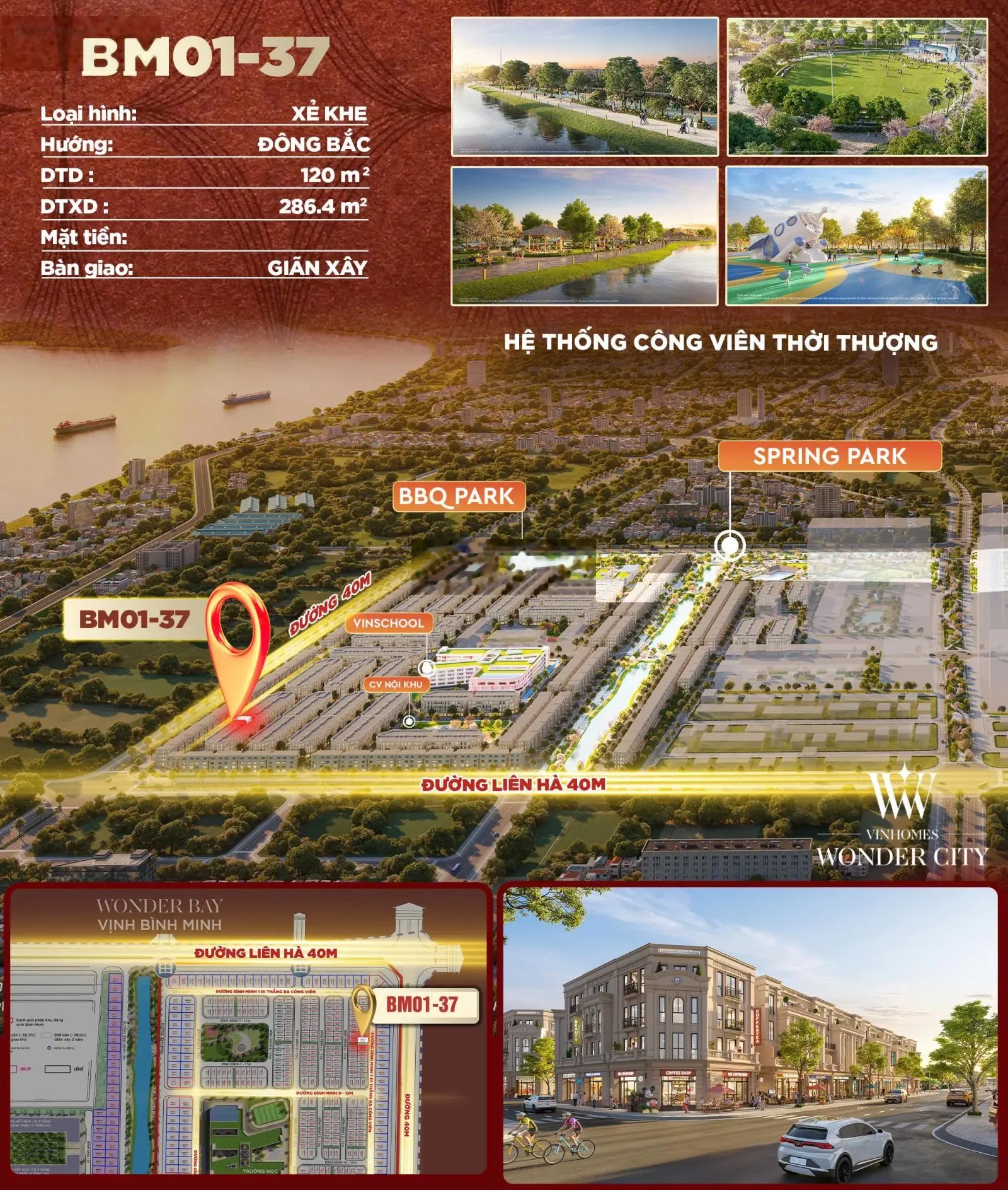 Quỹ ngoại giao xẻ khe 96m2, 120m2 gần hồ giá chỉ 16,5 tỷ - nhỉnh 23 tỷ Vinhomes Wonder City
