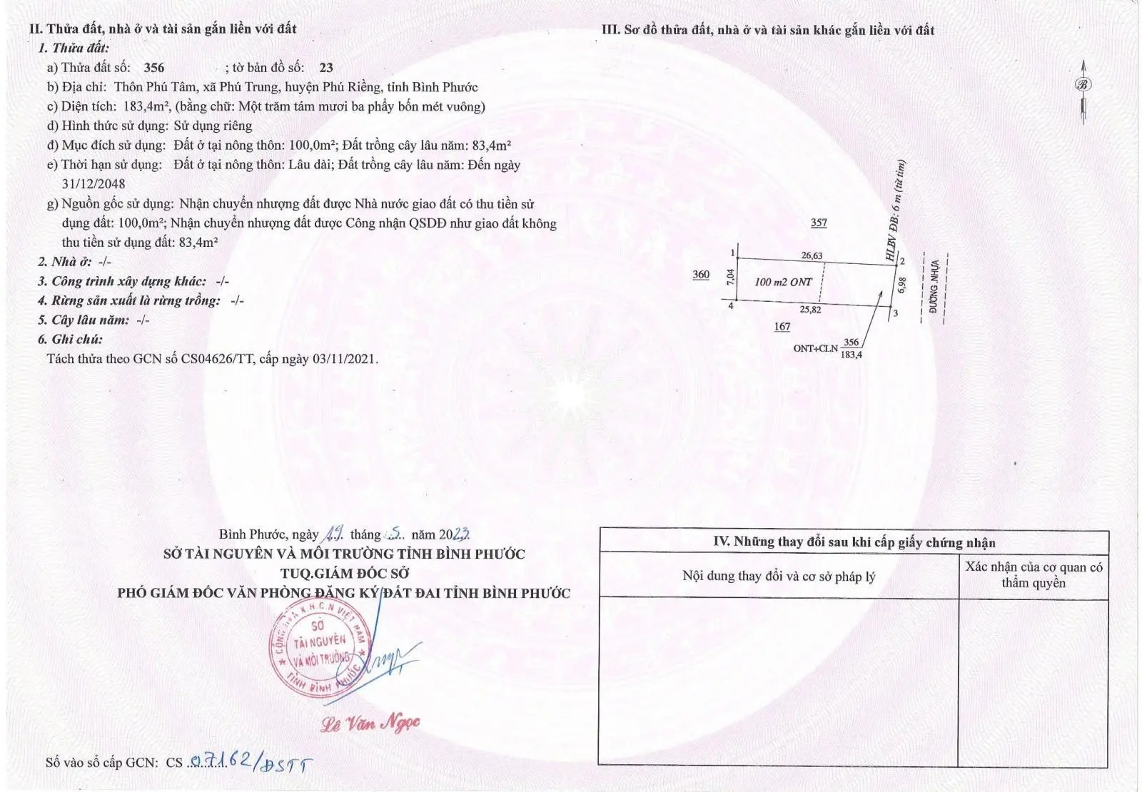 449tr có ngay sổ hồng liền tay phú riềng bình phước