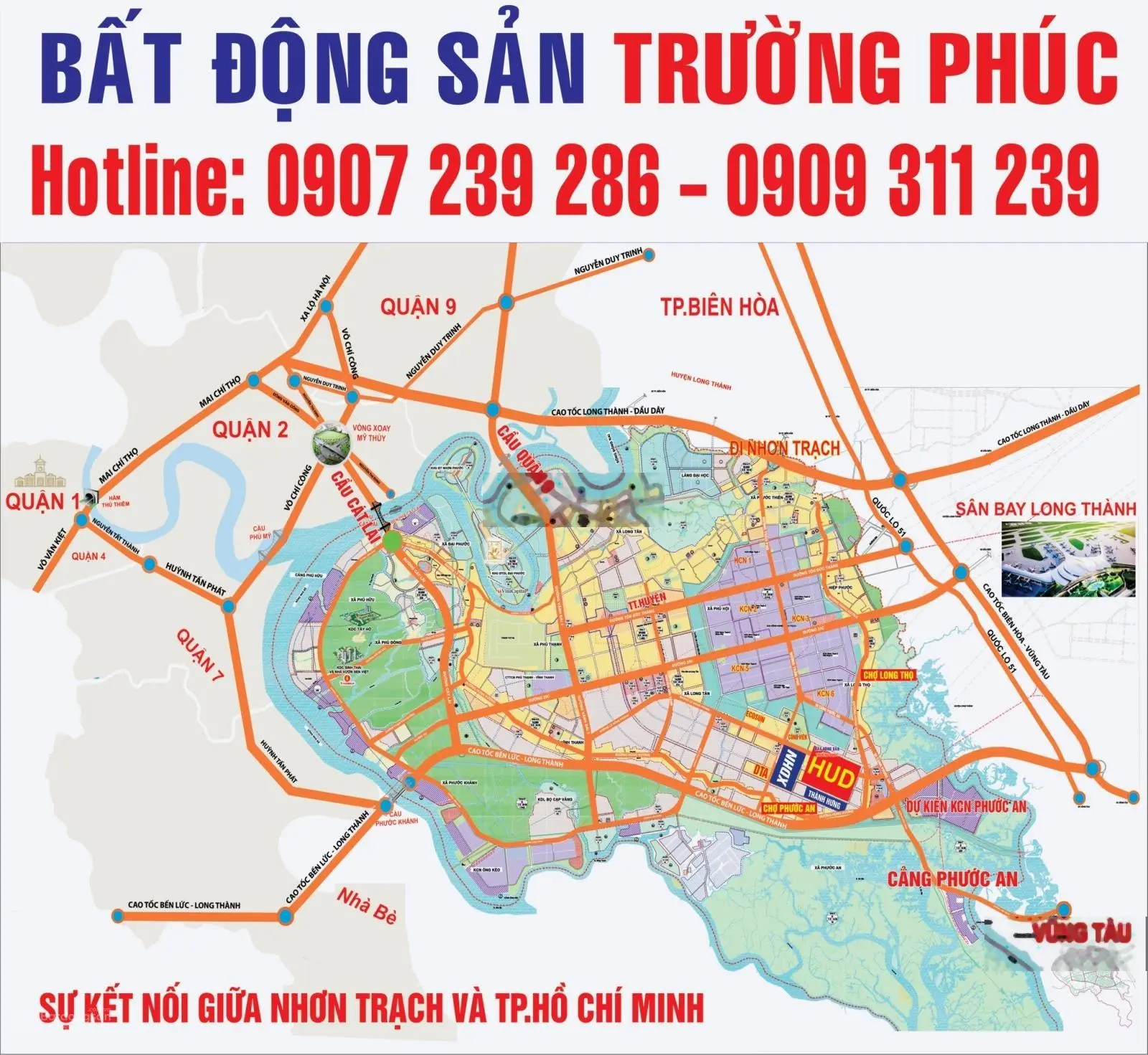 BÁN LÔ ĐẤT 6x20 120m2 DỰ ÁN HUD khu đô thị mới Long Thọ, Nhơn Trạch.