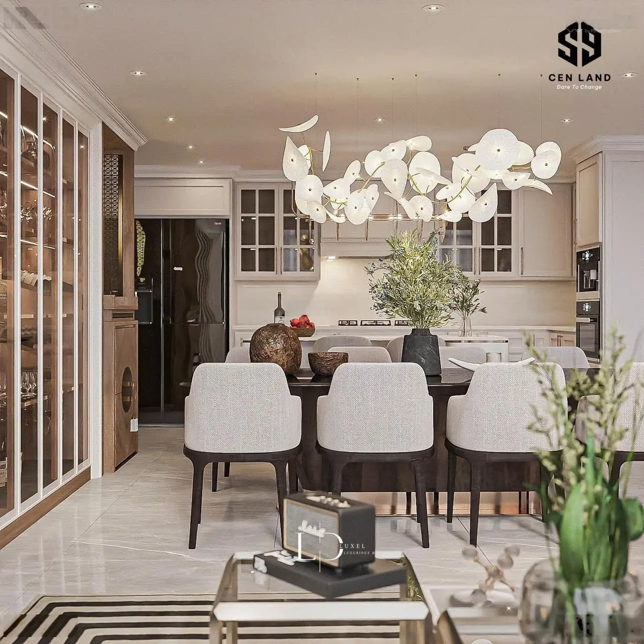 Mở bán dinh thự trên không 138m2 chung cư The Wisteria nằm cuối đường Trịnh Văn Bô giá đúng 52tr/m2
