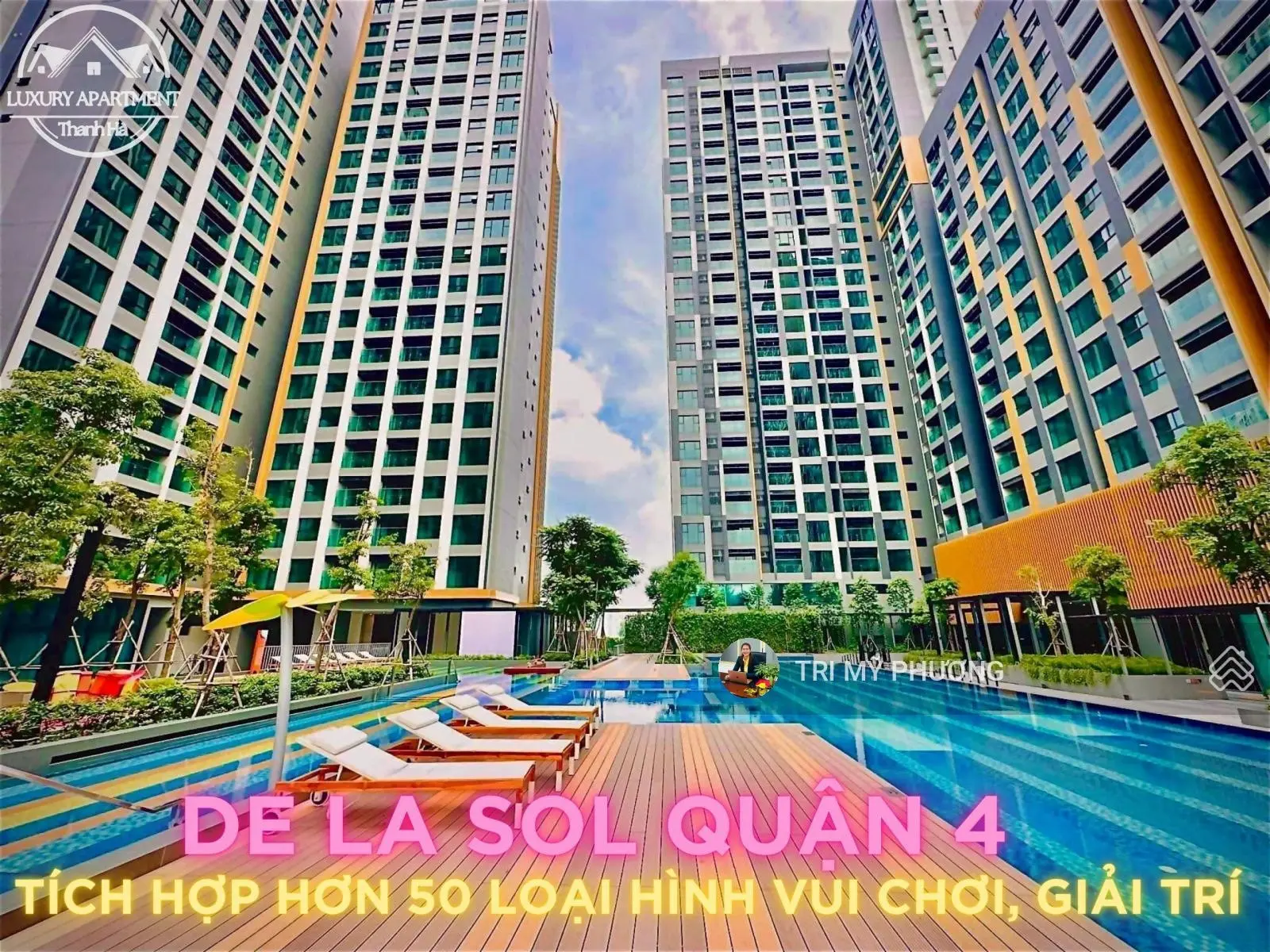 Hiếm, bán căn hộ 3PN + view sông - De La Sol, Q4 - phù hợp KD cho thuê, lợi nhuận 33 triệu/tháng