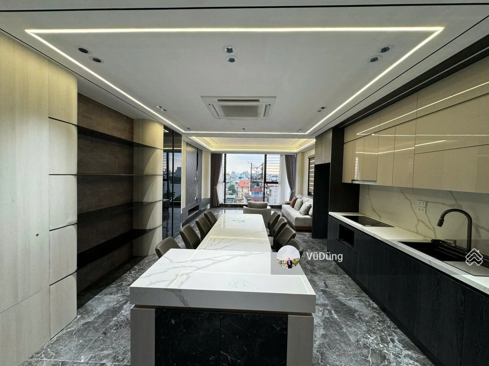Bán nhà mặt phố Đàm Quang Trung, Long Biên, 52M2, 8 Tầng, MT4.6M, Vỉa hè, kinh doanh, full nội thất