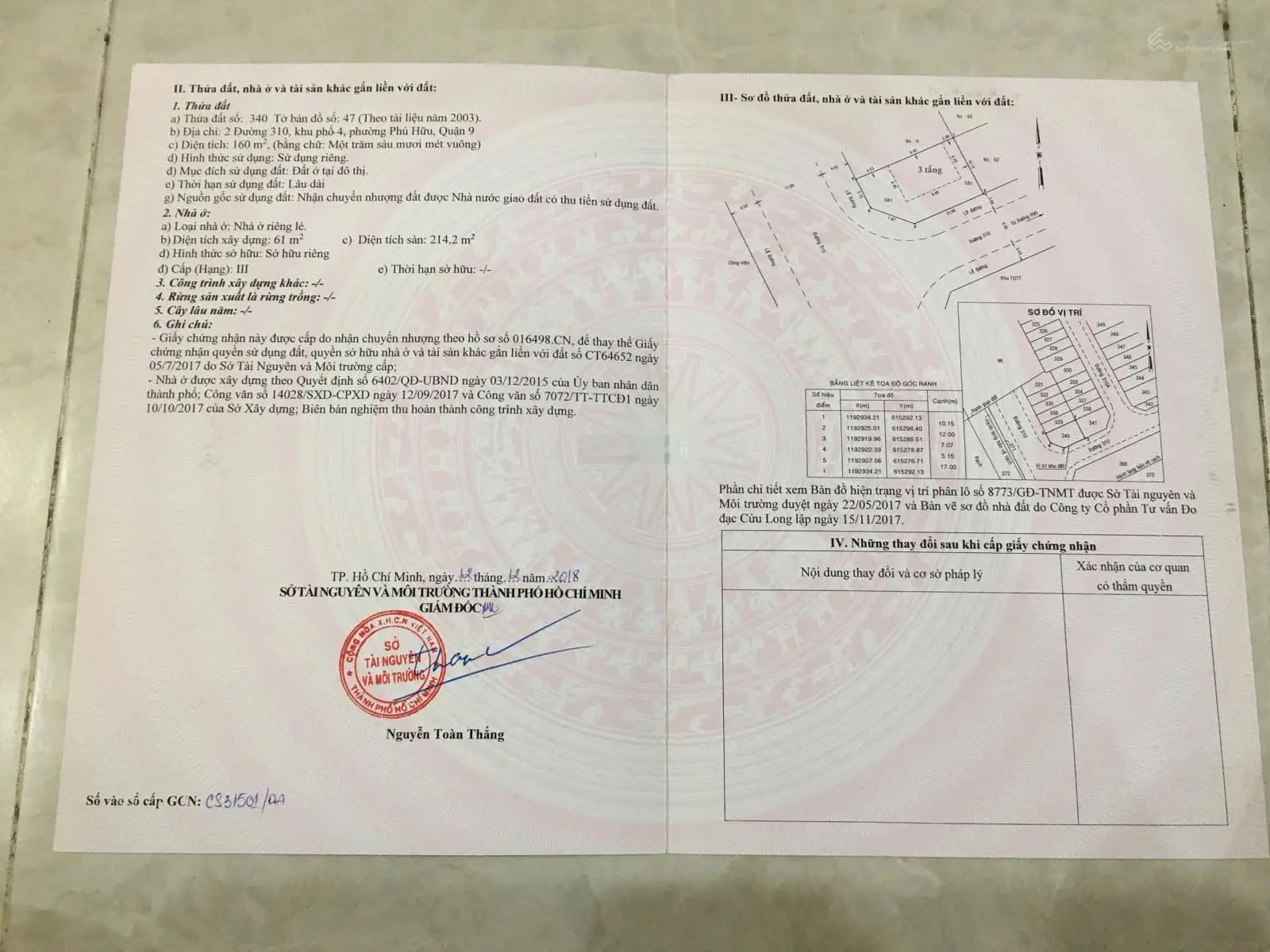 Bán căn góc view công viên 10x17m - KDC Khang Điền - 10 tỷ nhà thô