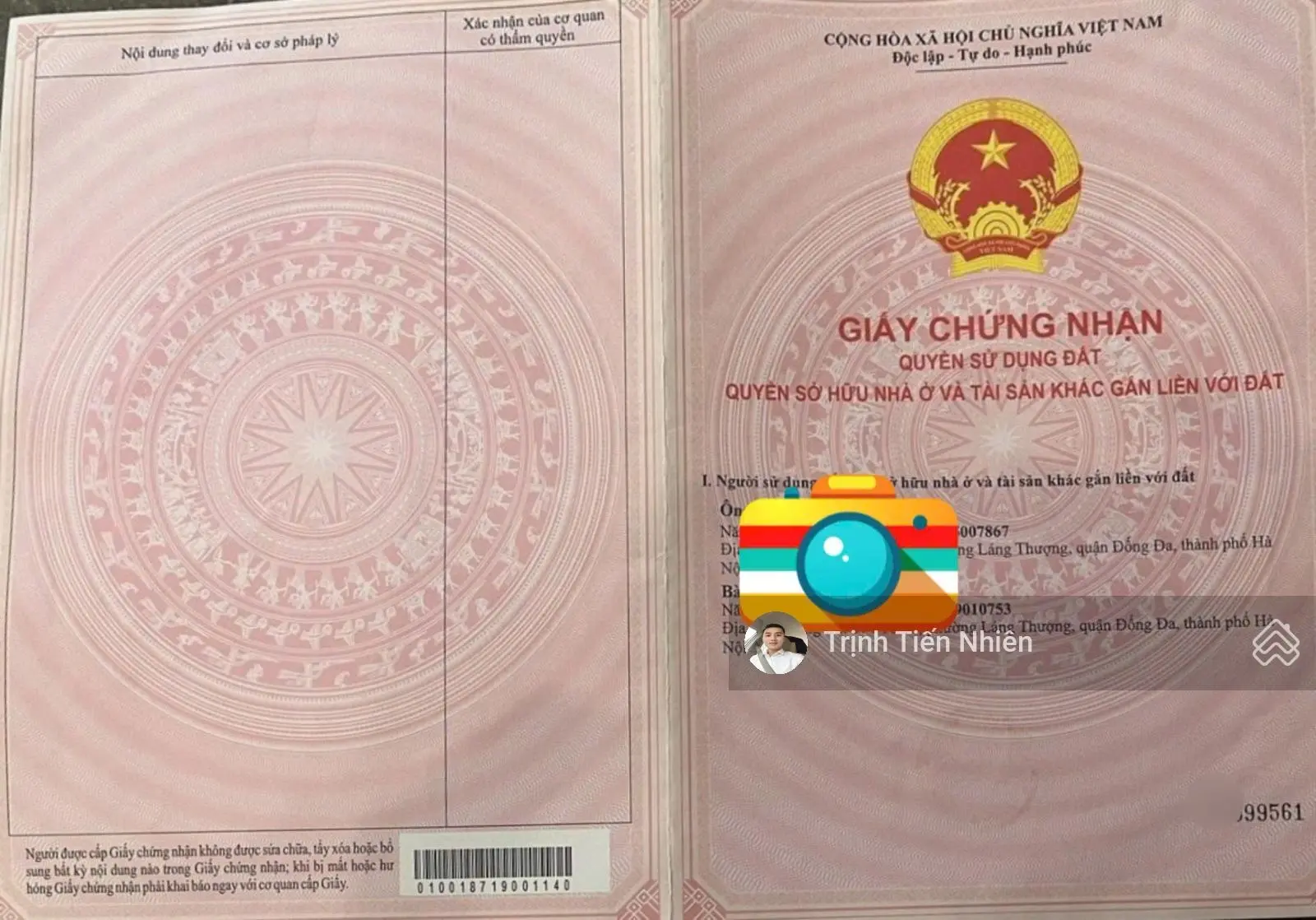 Bán nhà phân lô ngõ 49 Huỳnh Thúc Kháng thông sang ngõ 36 Nguyên Hồng 27 tỷ Thông tin thật