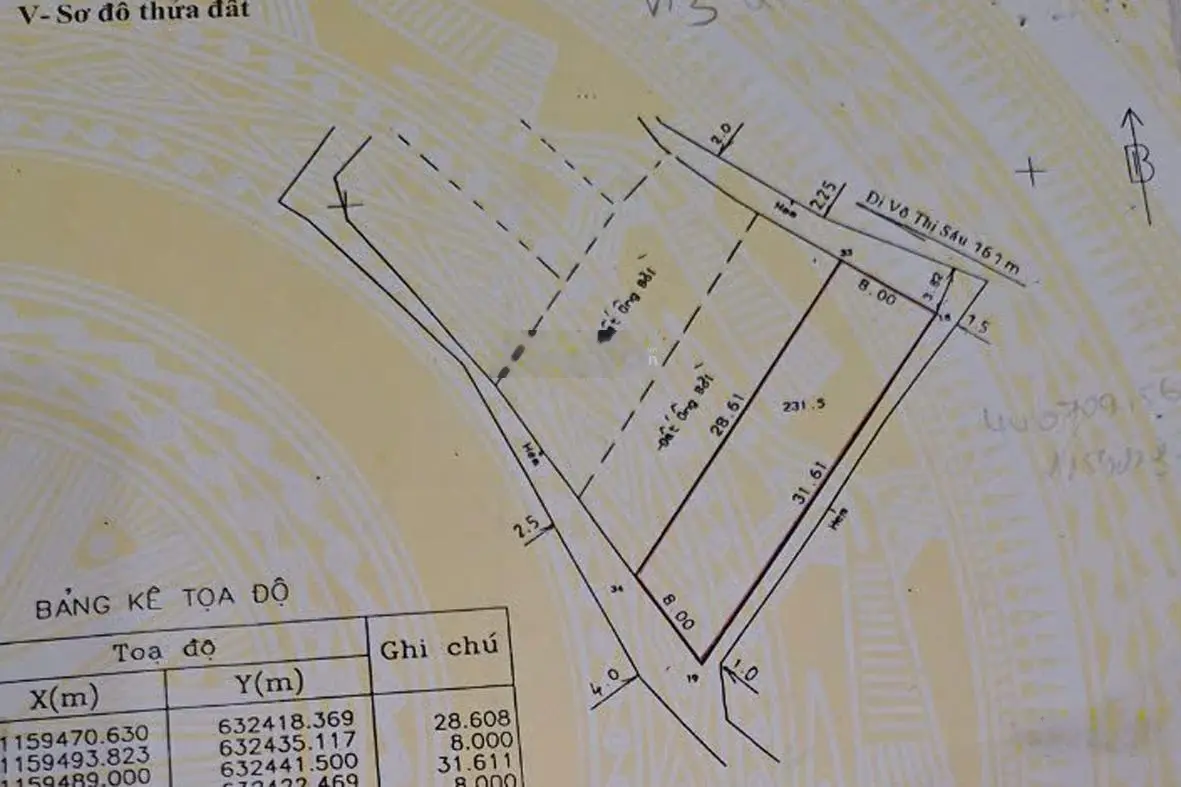 Bán nhà cấp 4 - diện tích 231m2 - 3 mặt tiền đường bê tông - tt long điền - bà rịa vũng tàu