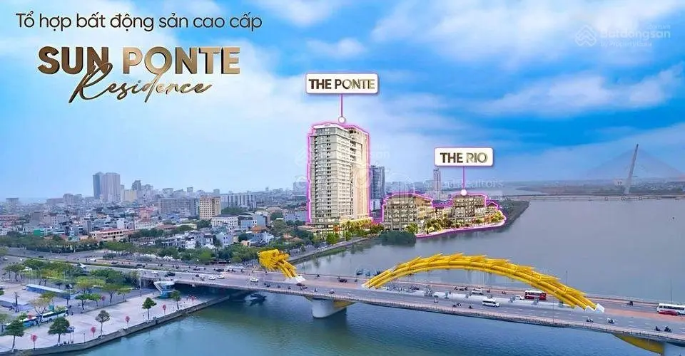 Bán Shophouse Ponte - Shophouse Khối Đế Đối Diện Cầu Rồng, view Đầu Rồng phun lửa