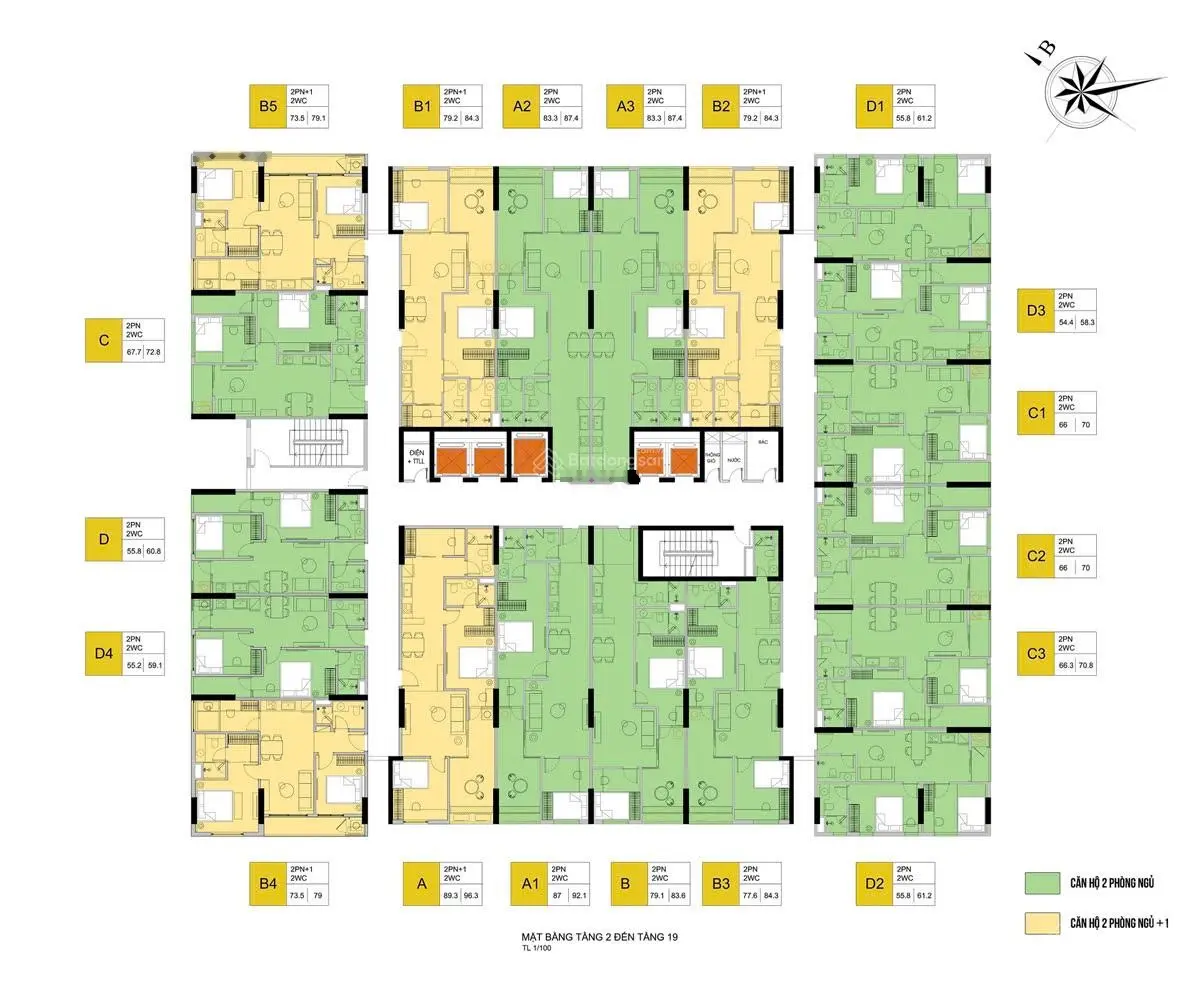 Chung Cư Lotus Star Bắc Giang Căn 2N D3 1,8 Tỷ, Lh 0902 174 ***