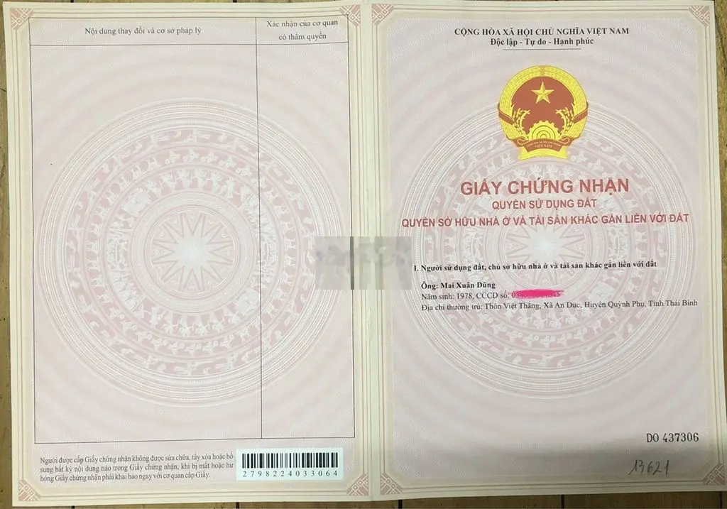 Đất sổ đỏ, tặng nhà 110m2, Đức Hòa Đông, Long An, Chỉ nhỉnh 1 tỷ