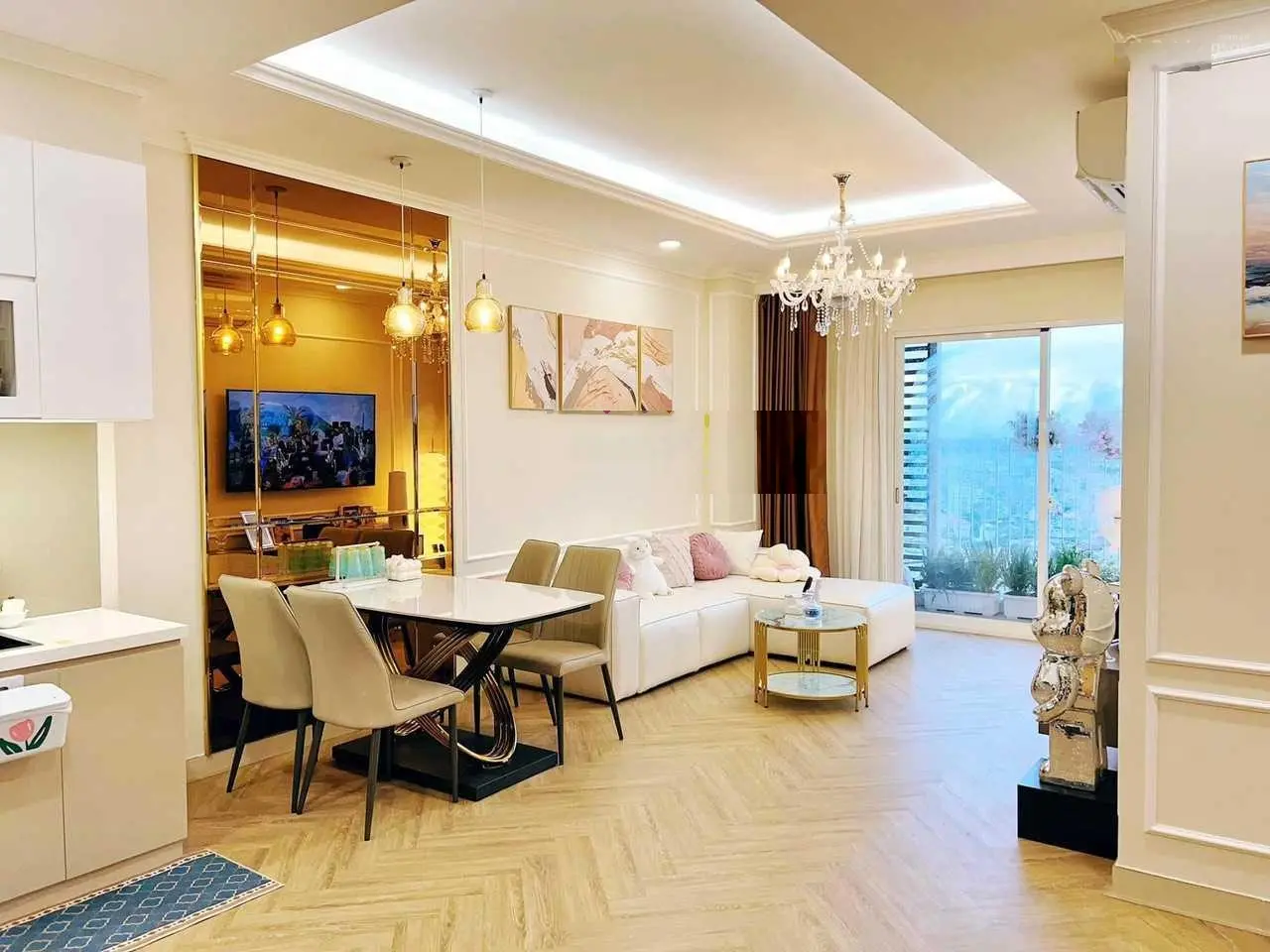 Bán gấp căn hộ 2PN 2VS, DT 70m2 giá 3 tỷ chung cư Viva Riverside, Võ Văn Kiệt, Q6. LH: 0949 229 ***