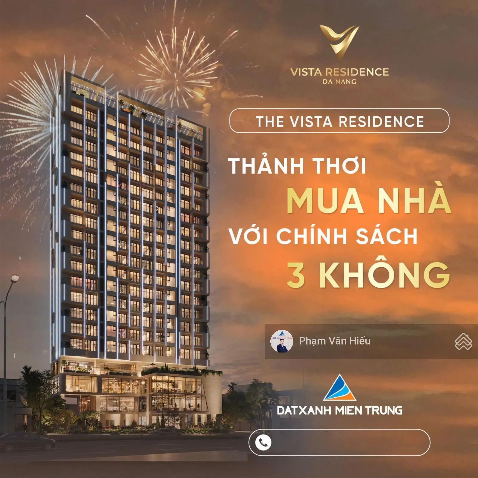 Căn hộ cao cấp Vista TT ĐN, vị trí đắc địa ven sông Hàn - View pháo hoa vận hành 20tr - 25tr/tháng