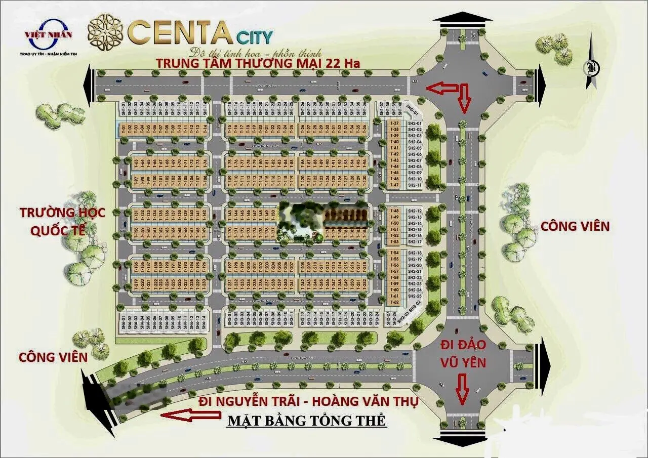 Bán nhà 3 tầng dự án Centa city thuộc VSIP HP giá rẻ nhất thị trường chỉ 3,6 tỷ