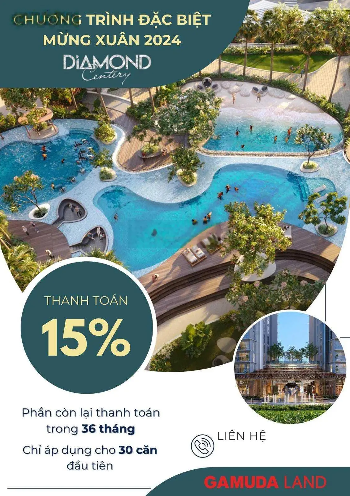 Rổ hàng độc quyền khu Diamond Centery, Celadon City trực tiếp từ chủ đầu tư Gamuda Land